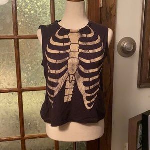 Rib cage muscle tank top size small